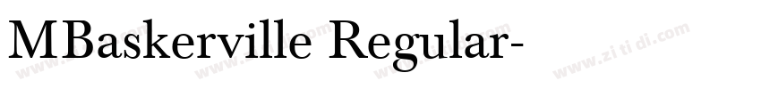 MBaskerville Regular字体转换